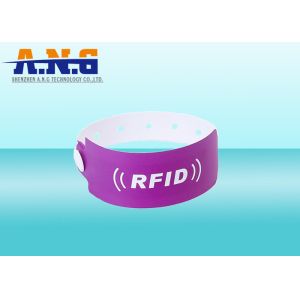 China Paper Tyvek RFID wristbands rfid enabled wristbands 860-960mhz on sale