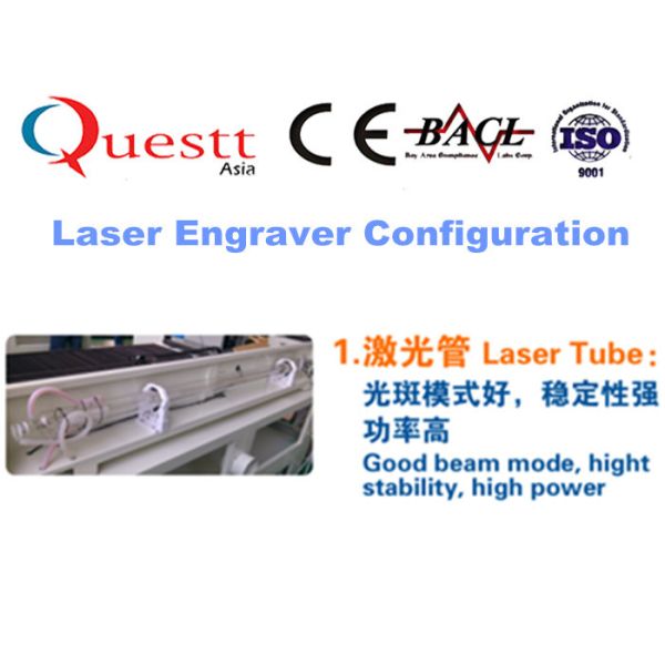 0.05mm Line Width CO2 Laser Engraving Machine 100W For Denim Leather Water Cooling