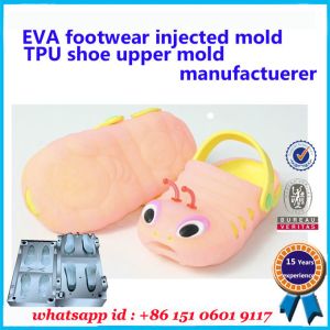 Quality Professional Footwear Injected Mold Soft TPU Shoe Upper Mold for sale