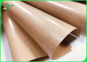 China Brown Kraft Paper Coated With PE 80gsm + 15gpe Single Side Coated on sale