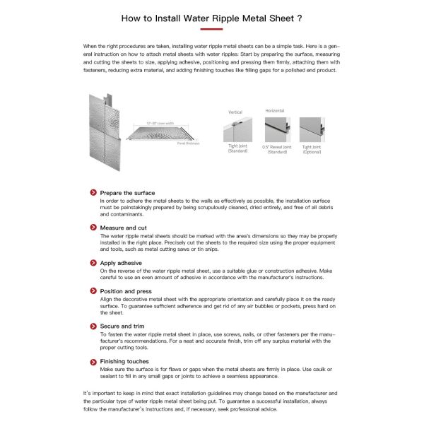 316 Decorative Stainless Steel Sheet 4x8 3d Hammer Panel Gold Mirror Water Ripple Stainless Steel Plate