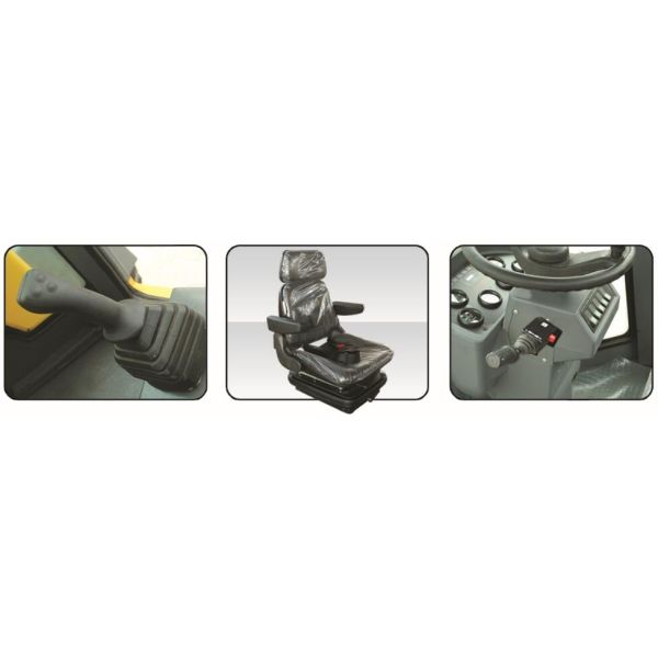 2WD economic Small Wheel Loader with backhoe 6500kg , Mini Bucket Loader