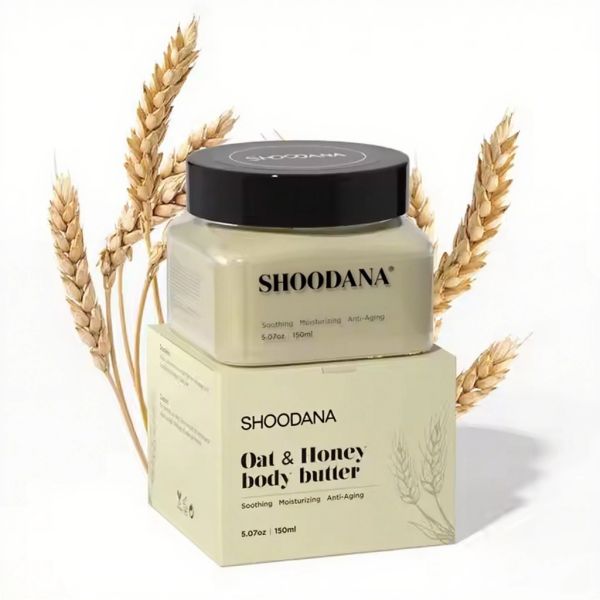 Organic Oatmeal & Honey Whipped Body Butter Ultra Hydrating Moisturizing Lotion for Smooth Skin