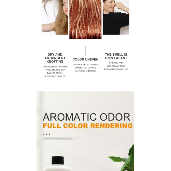 Salon Professional Hair Lightening Products - Bleaching Powder with Cream, Contains Hydrogen Peroxide, Permanent Color, Non-Irritating Formula