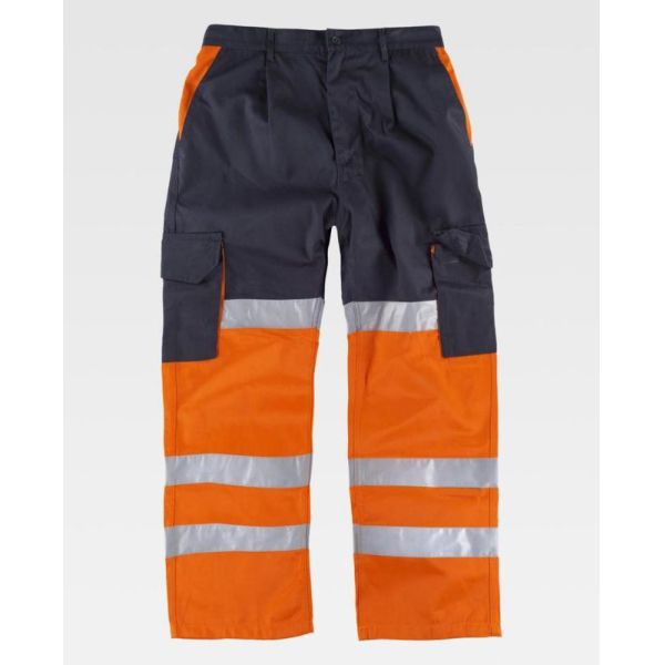 Workers Orange Hi Vis Trousers / Safety And Fashion Mens Work Pants