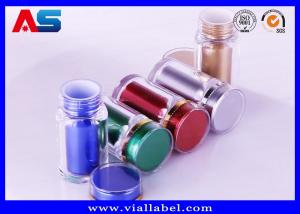 Quality Silver Color 60ml Plastic Capsule Bottles / High Grade Empty Medicine Bottle for sale