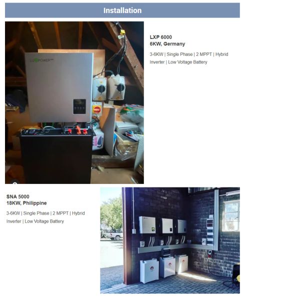 Luxpower Hybrid Inverter 6Kw Low Voltage Hybrid Inverter 7KW 8KW