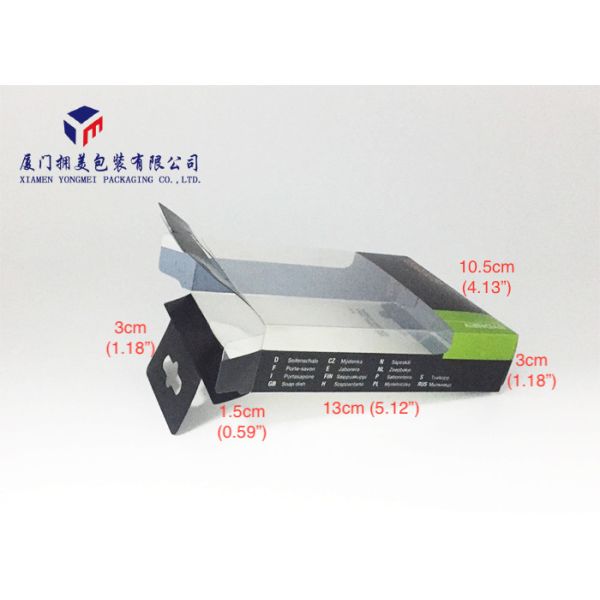 Hard Plastic Box Packaging Clear PET Folding Boxes Clear Window On Front Side