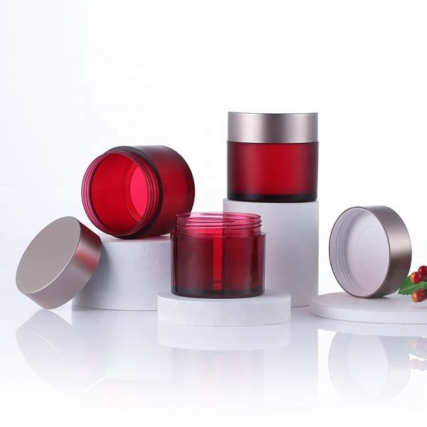 Eco Acrylic Round Cosmetic Cream Jars 1oz 2oz 4oz 16oz