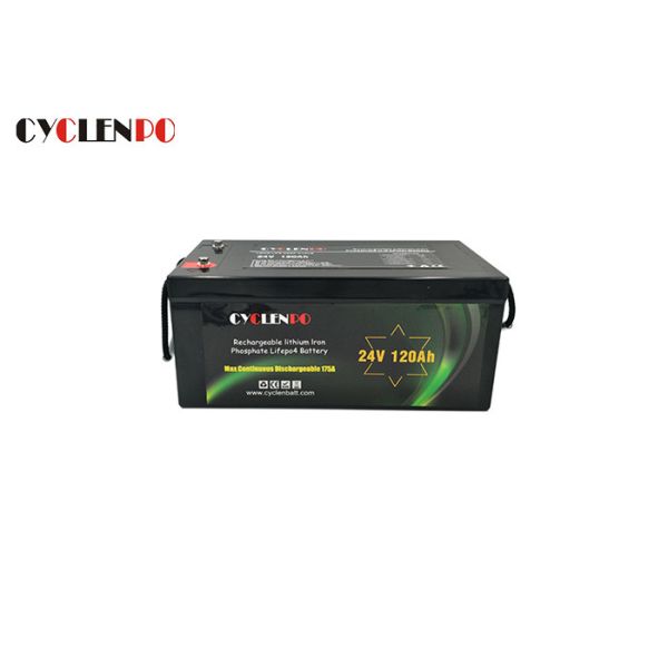Deep Cycle 24V LiFePO4 Battery High Temperature Performance Low Pressure Resistance