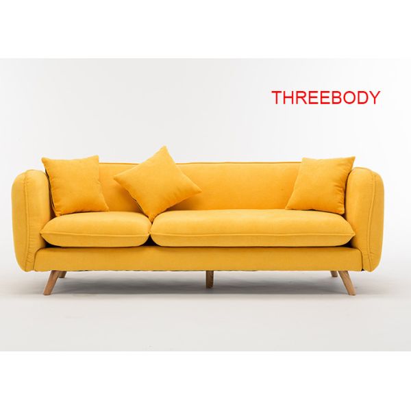 Modern Contemporary Bedroom Furniture Customized Three Seater Fabric Sofa
