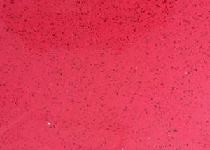 Quality Rose Red Recycled Glass Quartz Countertops Scratch Resistance 3000mm X 1400mm for sale