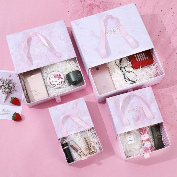 Luxury Rigid Paper Small Drawer Box Packaging with Custom Logo and Recyclable Material