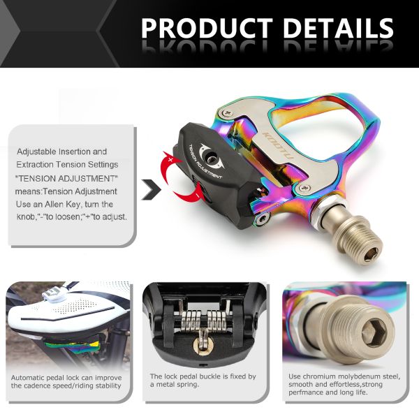 SPD Pedals Road Bike Clipless Pedals Lock Pedal Seal Bearing