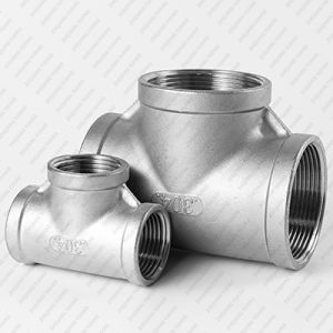 Quality Stainless Steel Female Thread Tee Fitting BSPT BSPP NPT DIN for sale