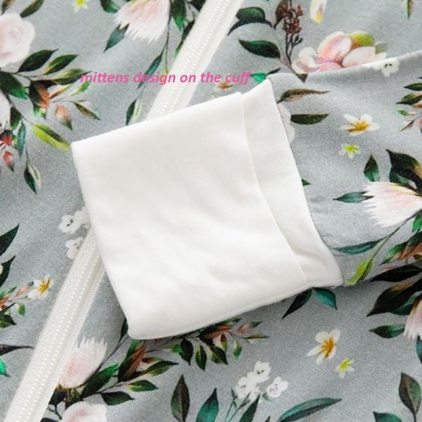 In Stock 2023 Bamboo Viscose Baby Sleep Rompers Organic Bamboo Baby Romper Newborn Reverse Zipper Jumpsuit Toddler Zip B