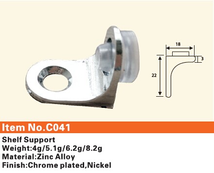 C041 Furniture connecting fittings:Shelf Support