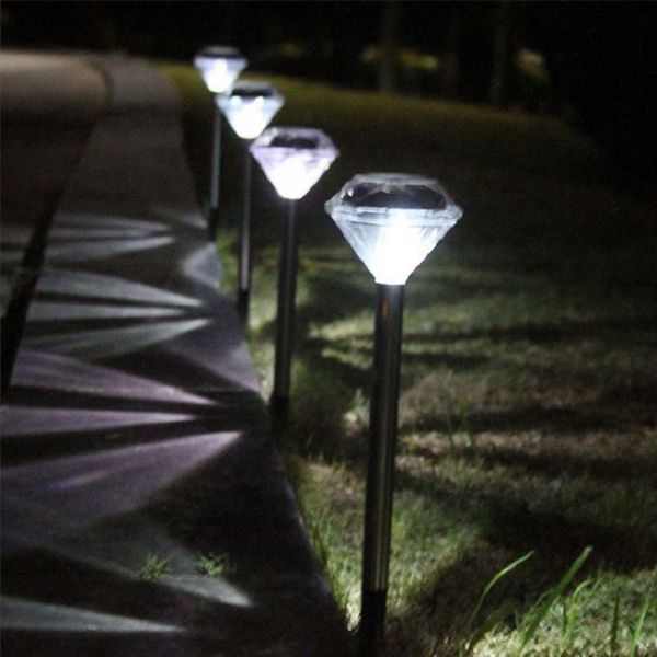 Park Decorative Solar LED Garden Lights IP65 Metal Solar Pathway Lights 6lm
