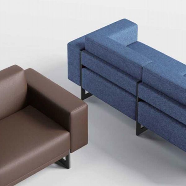 Customized Size 2 Seat Leather Sofa Comfortable Leather Sectional Sofa