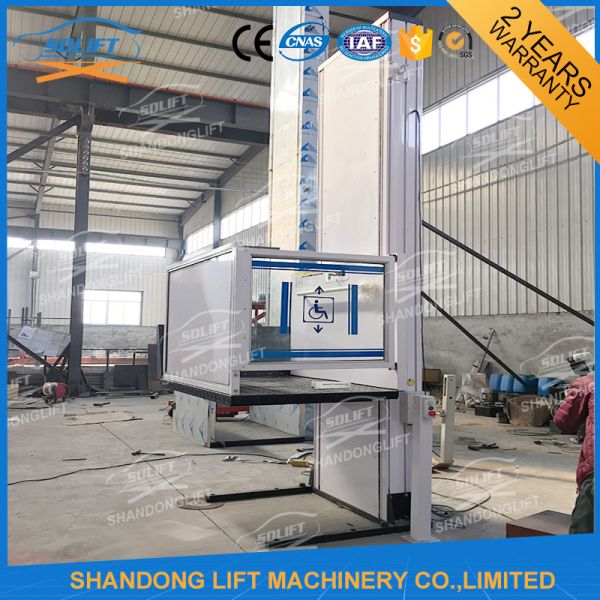 Electric Wheelchair Elevator Lift / Residential Hydraulic Elevator For Old People