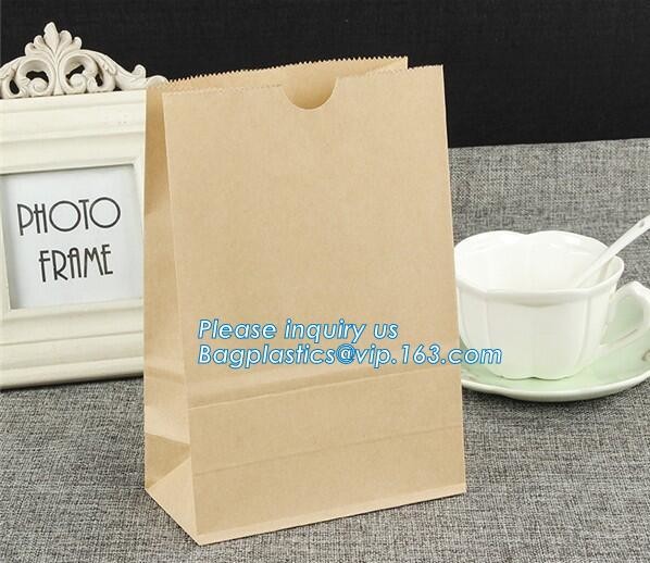 Bread Art Packing Kraft Paper Bag,Food Grade disposable Paper Bag With Logo Print,Beautiful printing Food grade package