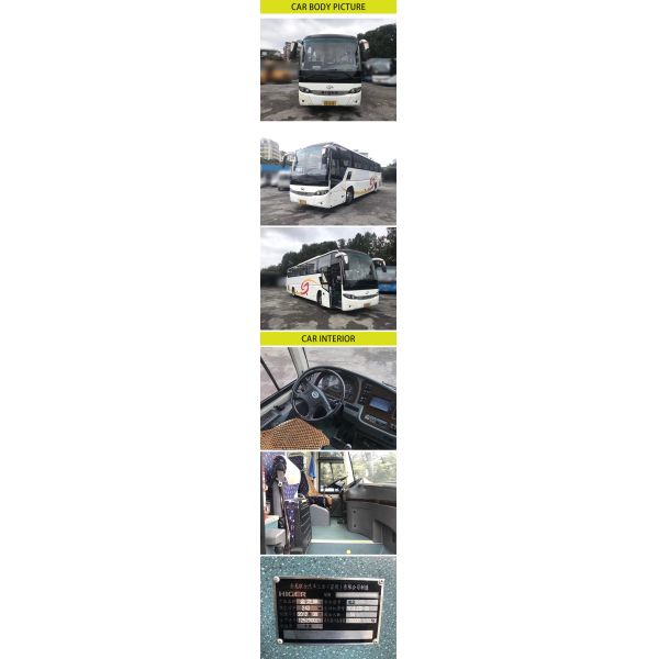 100km/H 55 Seater Passenger Coach Bus 17500kg Jinlong Higer KLQ6125