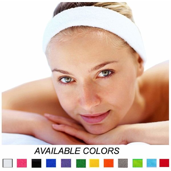 Sweatbands Polyester Cotton Workout Sweat Absorbing Headband For Sports Hair Band