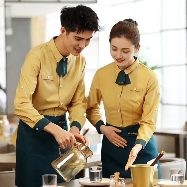 Customized Classic Chef Clothes Fast Food Restaurant Hotel Uniforms for Men and Women