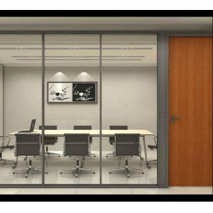 Soundproof Modern Office Glass Partition Walls With Aluminium Frame
