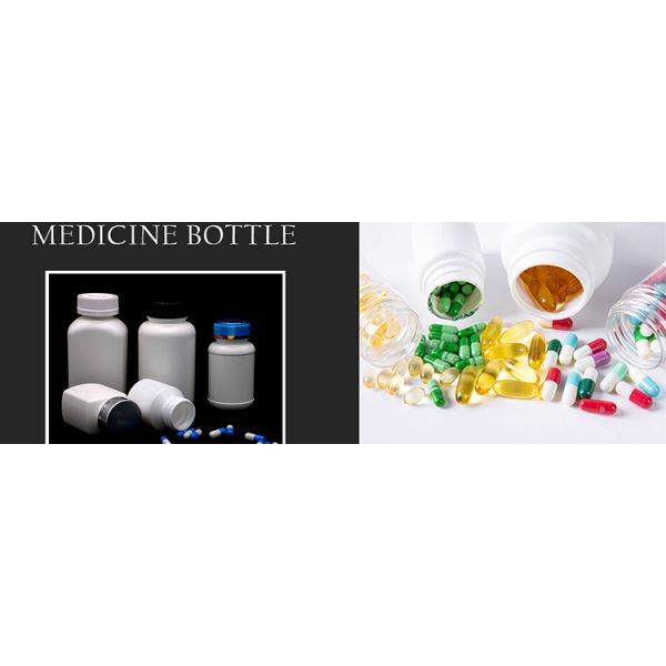 120ml 4oz Blue Plastic Pill Bottles , Wide Mouth Pharmacy Pill Bottles