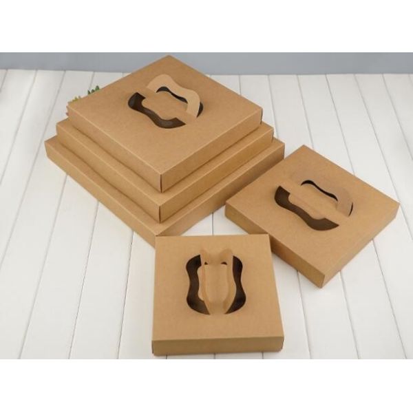 Take out Food Packing food containers Biodegradable Lunch Box Disposable Kraft Paper Box,brown kraft paper food box / Wh