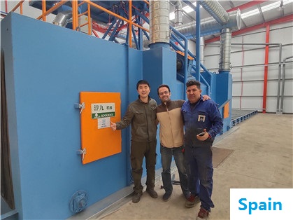 Roller Conveyor Blast Machine For Metal Sheet Cleaning