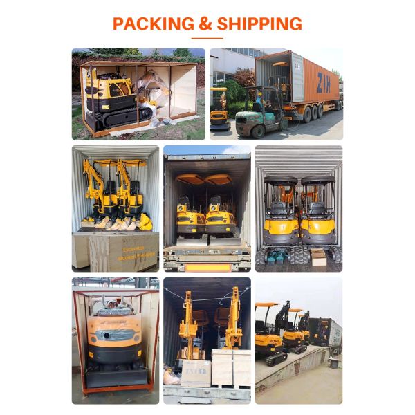 Trackhoe Hydraulic 2 Ton Mini Excavator Garden Digger