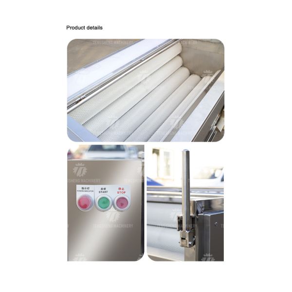 Root Veg 1.5KW Commercial Potato Washer , Kiwifruit Lotus Root Potato Peeler Machine