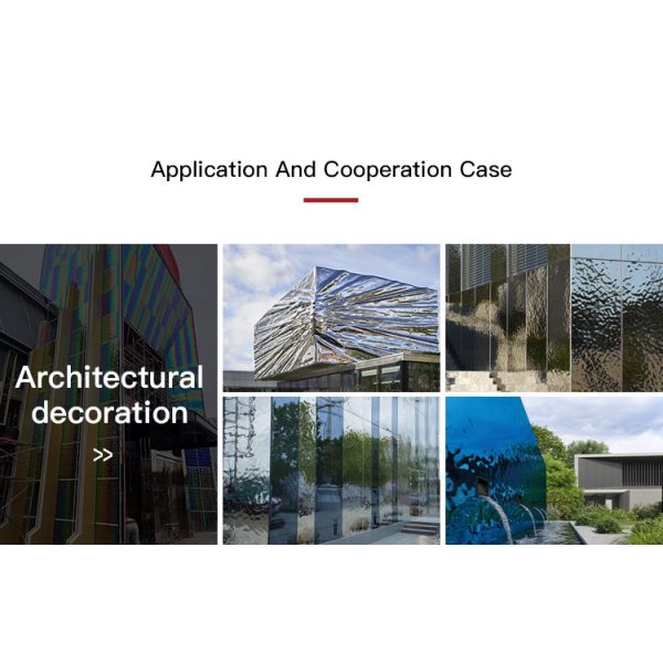 JIS Decorative Stainless Steel Sheet Stamped Water Ripple For Ceiling Decoration