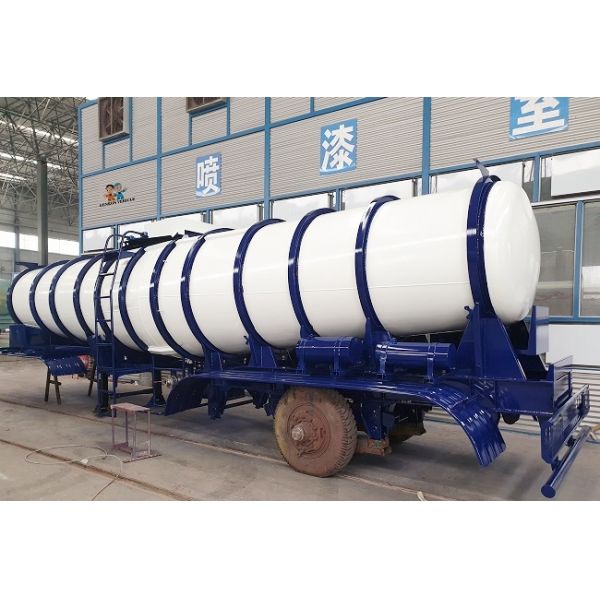 Q345 Delivery Sulfuric Acid 30ft 25CBM Semi Tanker Trailer