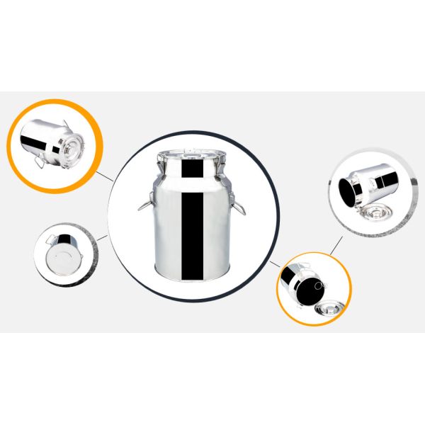 30L Soybean Soaking Milk Cooler Tank Stainless Steel Bucket Farm Sealed Milk Cans