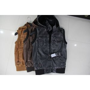 Quality 3309 Men's PU vest jacket coat for sale