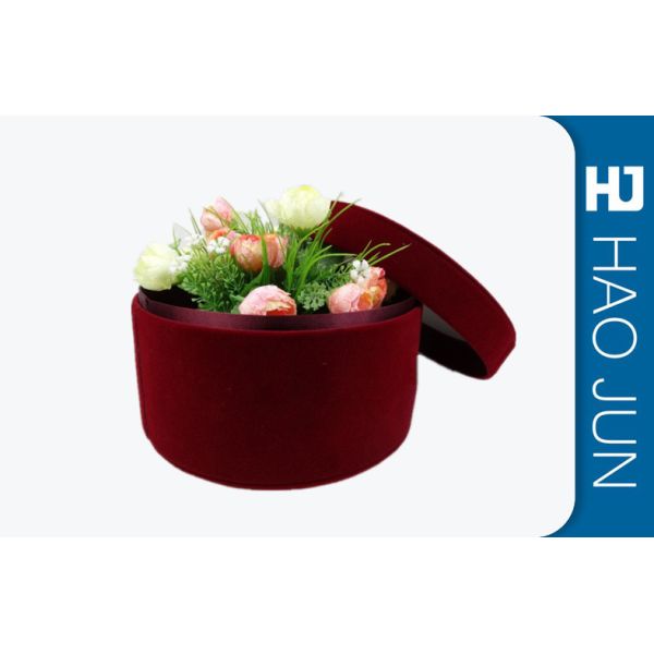 Custom Green Color Cardboard Flower Boxes Handmade For Gift , Offset Printing