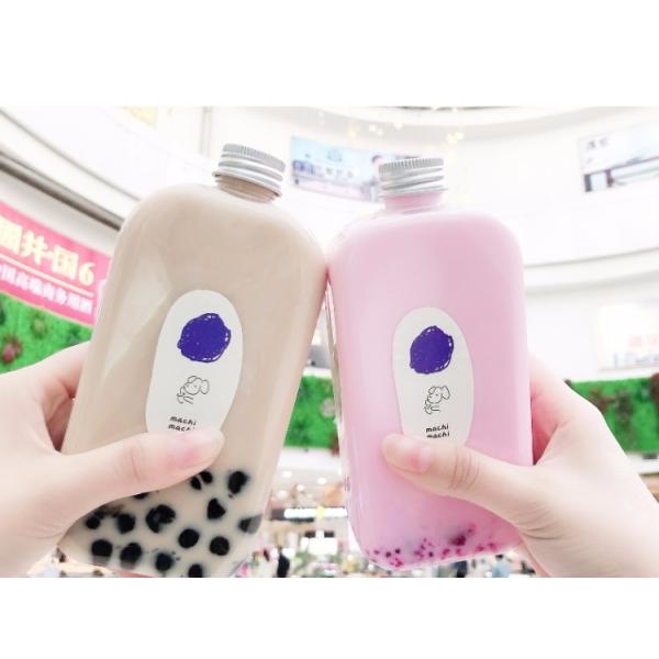 Transparent PET 400ml 15cm Disposable Juice Bottles