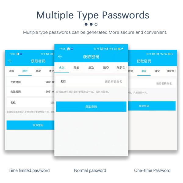 Smart Digital Electronic Door Lock Fingerprint Touch Password Keyless Anti Theft