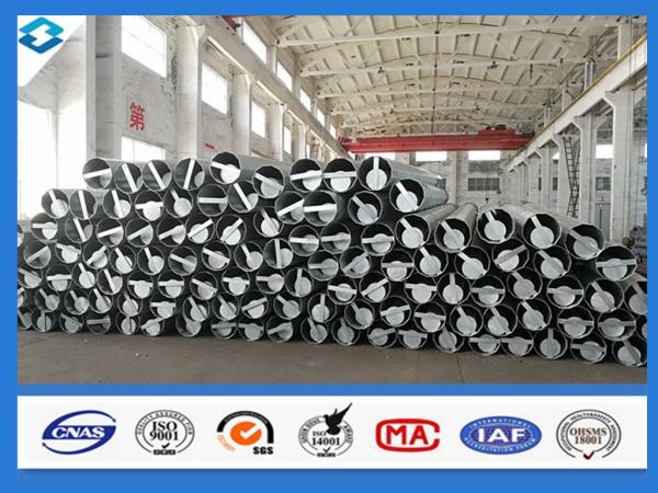 Buy 70ft 5mm Thick Q420 Galvanized And Black Tar Painted Steel Electric Pole at wholesale prices