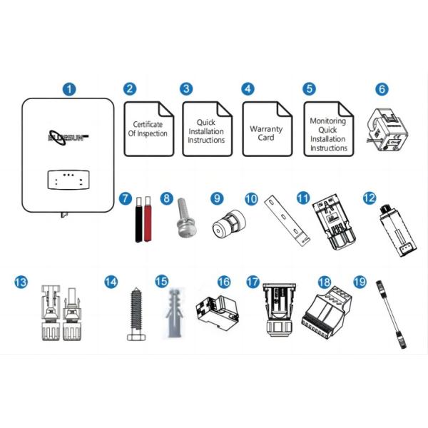 Bluesun Wholesale Hybrid Solar Inverter 6kw 10kw Mppt Solar Hybrid Inverter 48V for Home Use