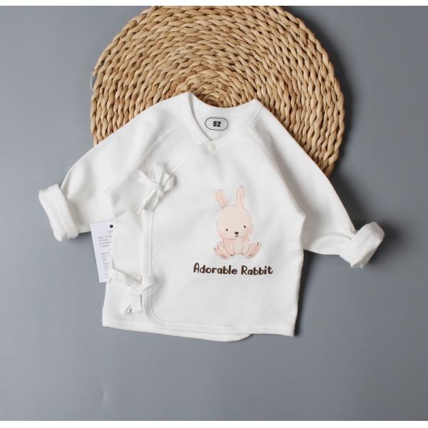 Custom Oem Odm Newbron Baby Boys Girls Top Draw-string 100%cotton Toddler Kids Clothing TOP