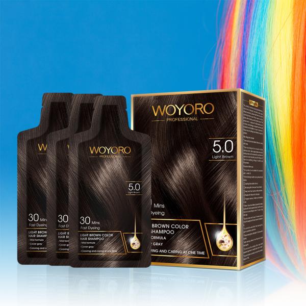 Black Permanent Dye Hair Color Shampoo 15ml Oxidant Quick
