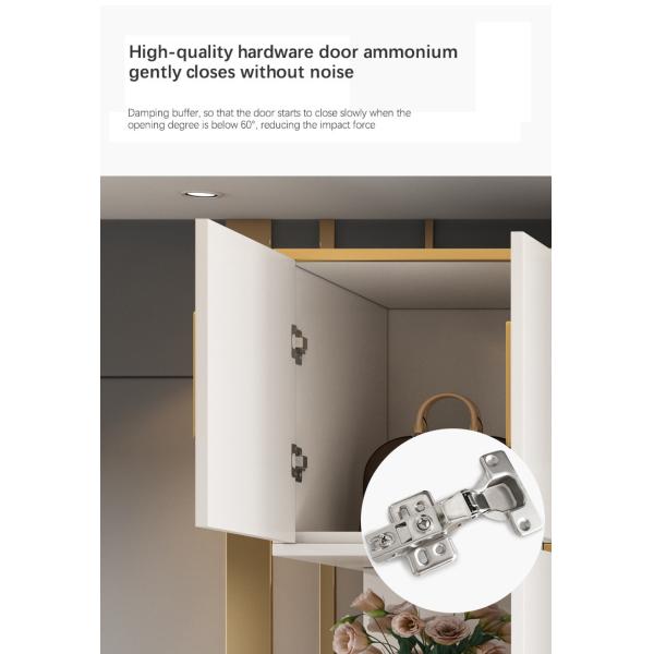 Home Modern Bedroom Furniture MDF Panel Freestanding Wardrobe Cabinet