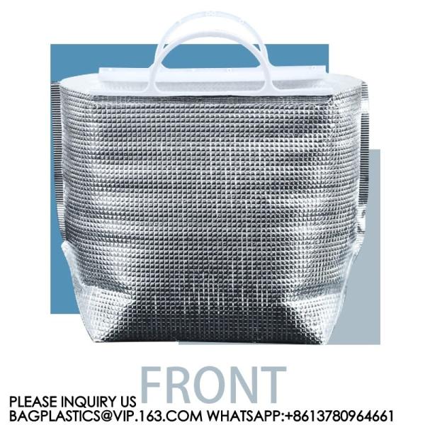 VMPET Aluminum Foil Reusable Hot Or Cold Food Lunch Storage Carry Bags Insulated Thermal Cooler Bag