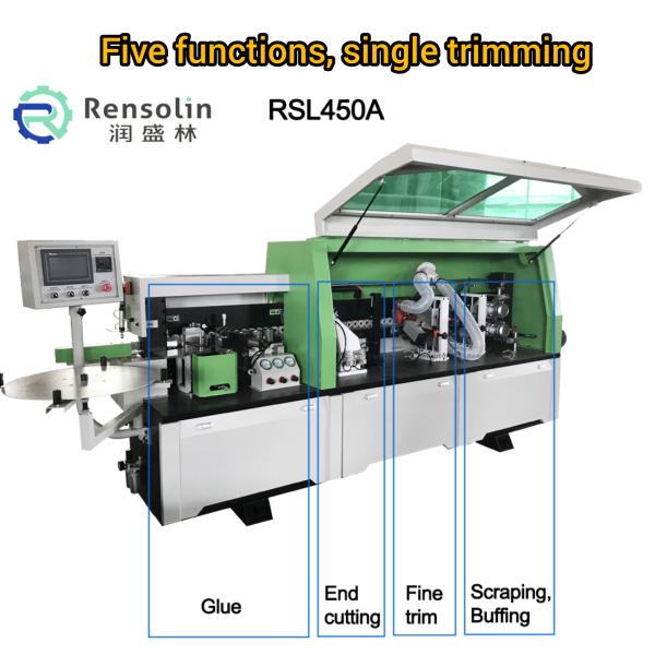 Cabinet Wood Banding Machine 12 - 20m/Min Furniture Automatic Edge Bander