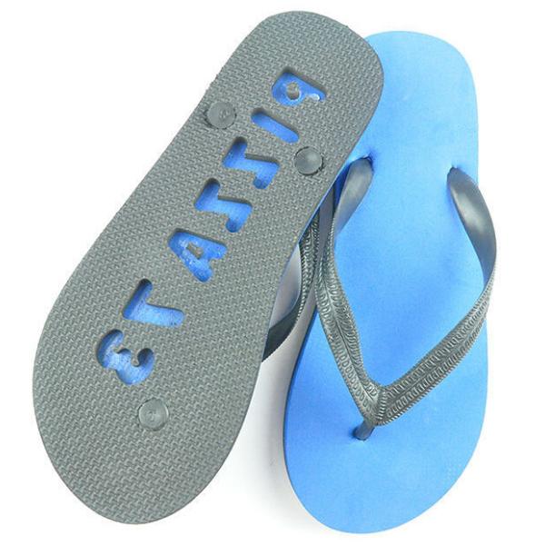 customed eva die cut and embossed slipper Womens Flip flop thongs slipers manufacturers
