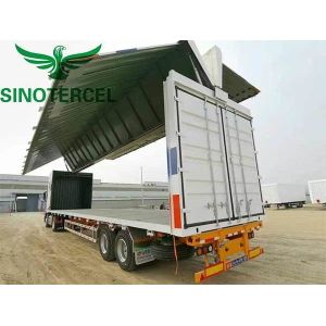 21T - 30T Wingspan Semi Trailer 2 Axles Semi Van Trailer